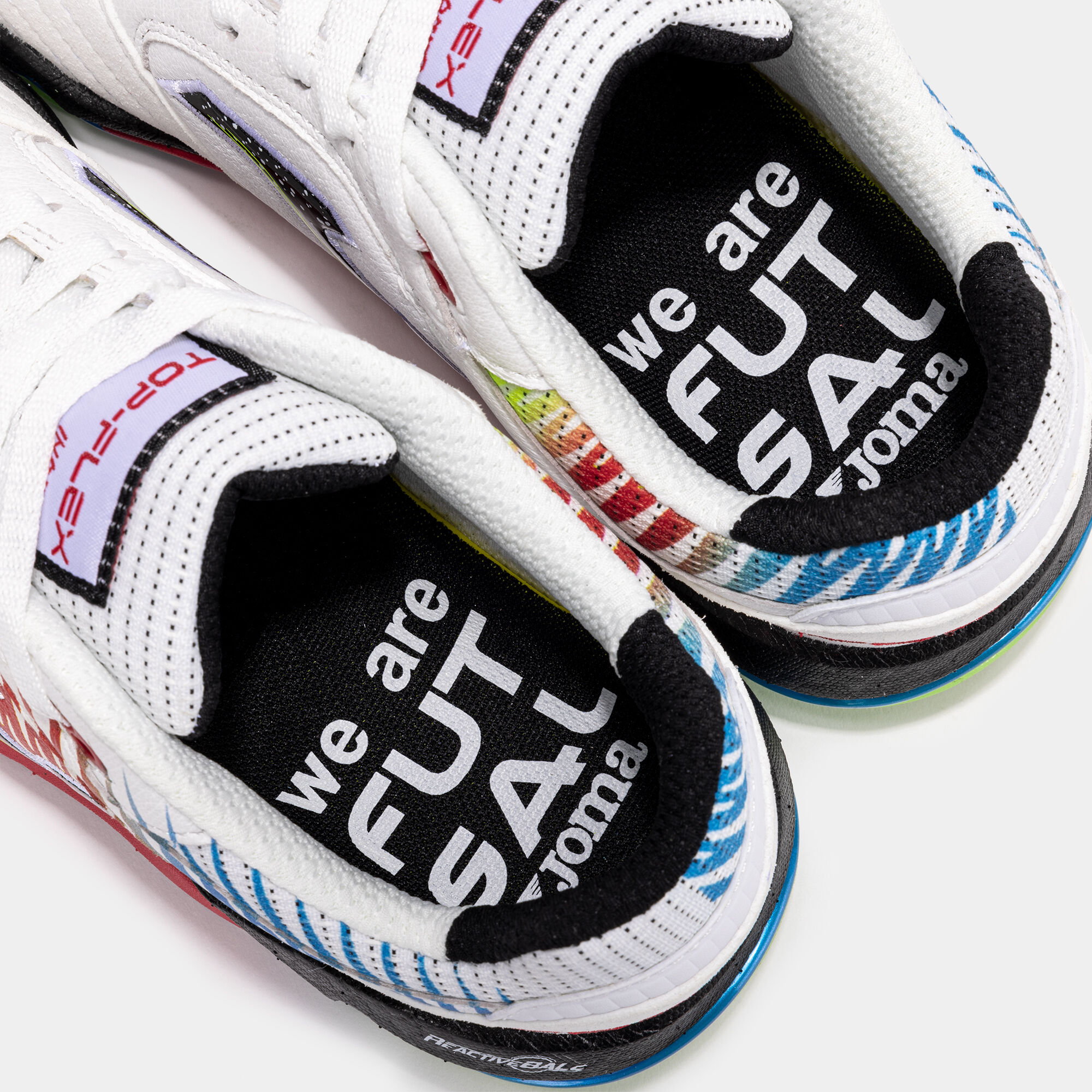 Futsal shoes Top Flex Plus indoor white yellow red | JOMA®
