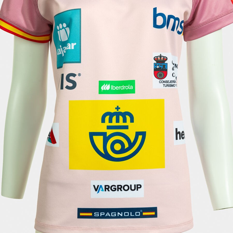 CAMISETA MANGA CORTA MUJER COMP. OFI. FED. BALONMANO ESPA&Ntilde;A