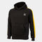 Felpa con cappuccio junior Stripe nero senape
