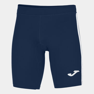 Leggings curtas homem Elite VII azul marinho branco