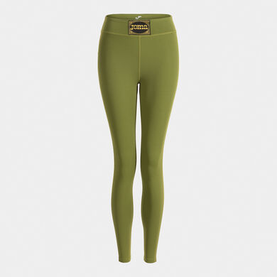 Long tights woman combat green