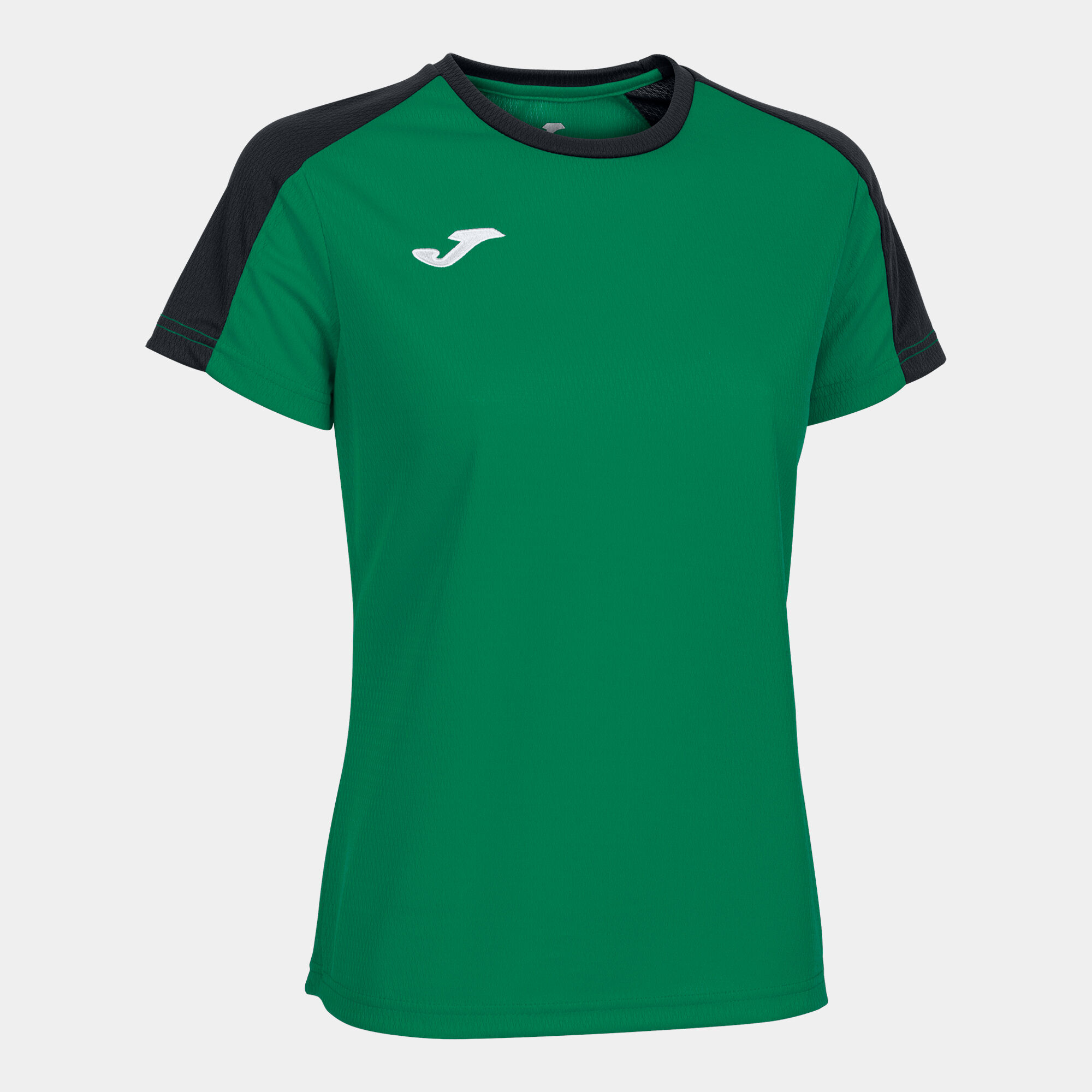 T-shirt manga curta mulher Eco Championship verde preto