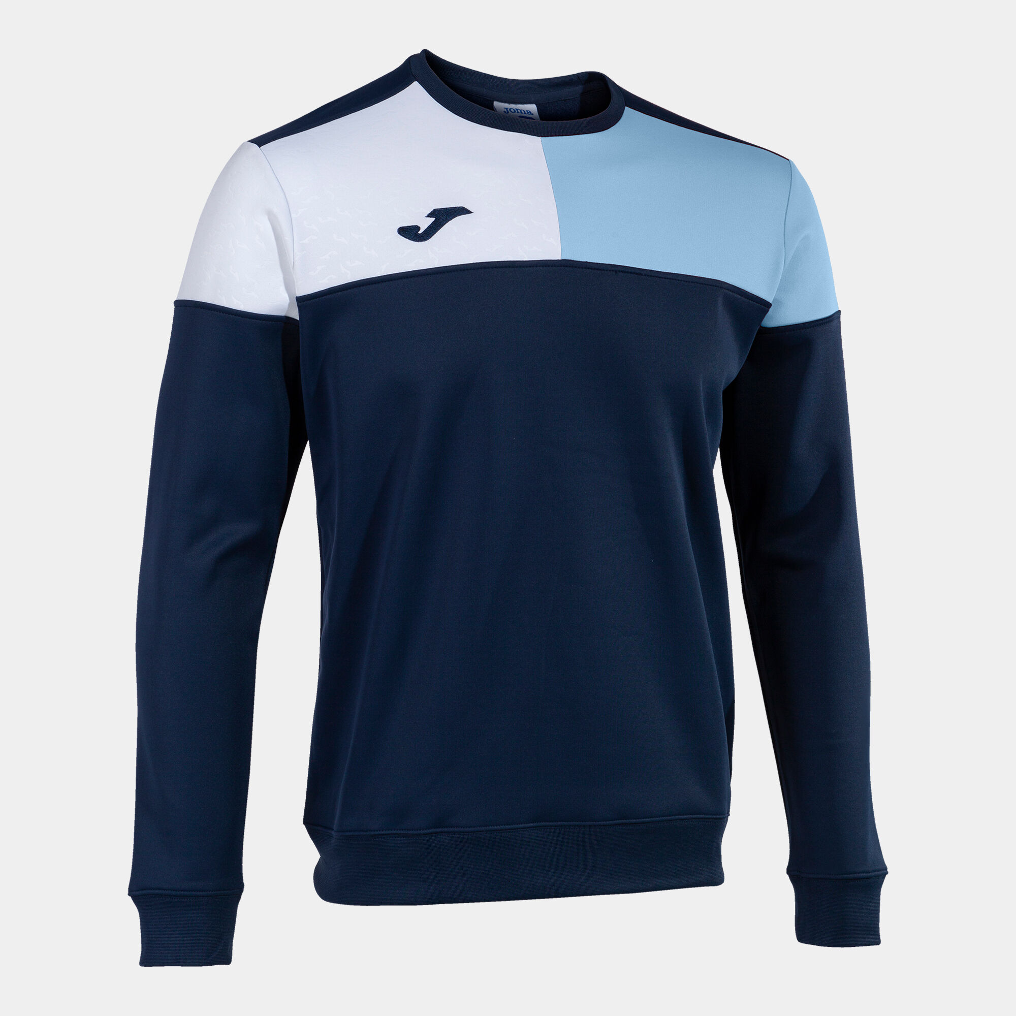 Sweatshirt man Crew V navy blue sky blue
