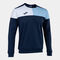 Sweat-shirt homme Crew V bleu marine bleu ciel