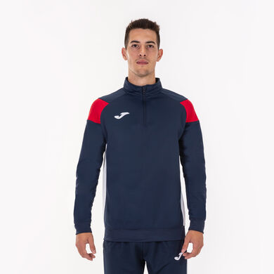 Sudadera hombre Crew III marino rojo blanco