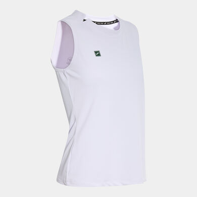 Sleeveless t-shirt woman Elite Club white