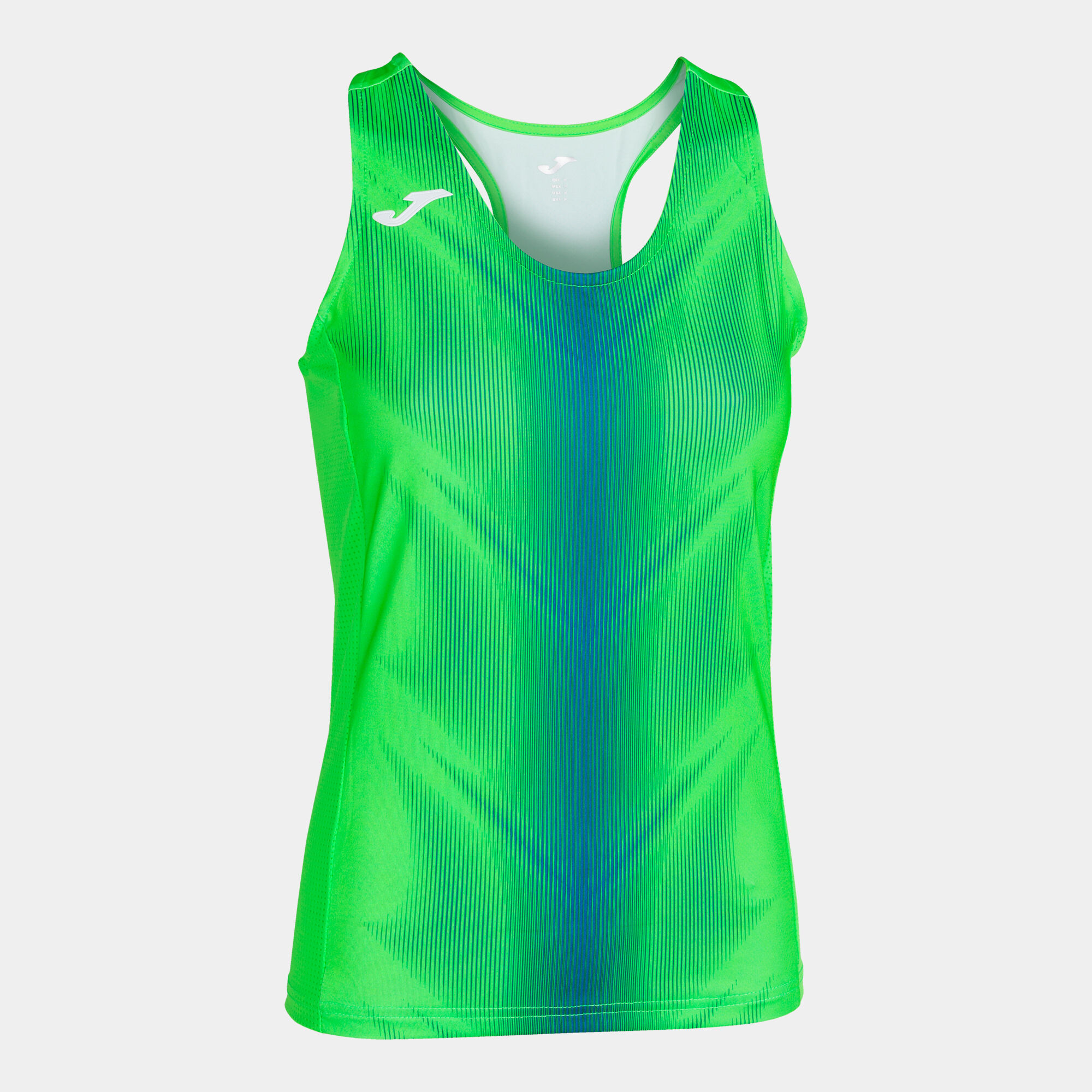 Camiseta tirantes mujer Olimpia verde flúor royal