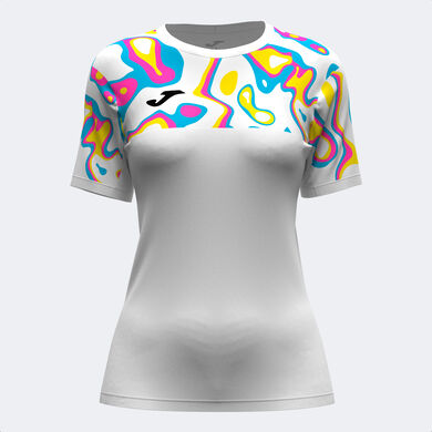 Tricou cu mânecă scurtă damă Torneo alb