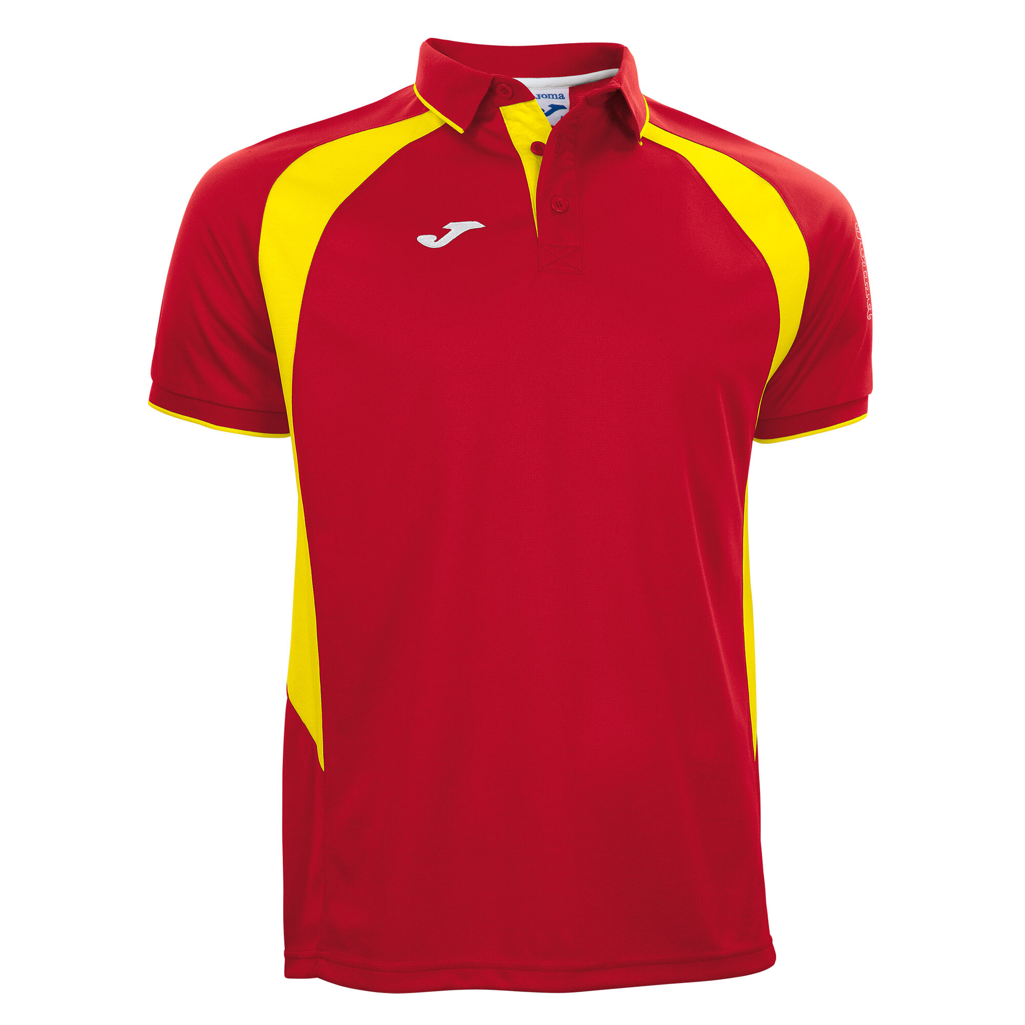 Polo shirt short-sleeve man Championship III red yellow