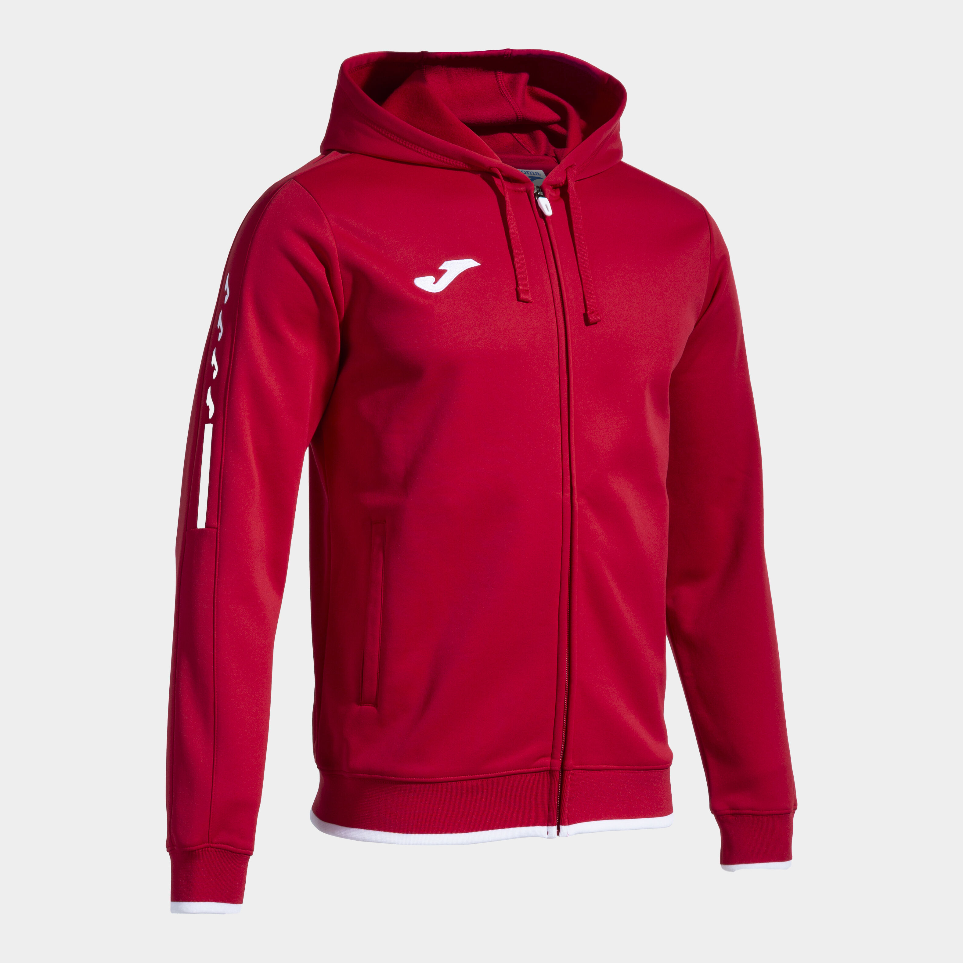 Hooded jacket man Olimpiada red