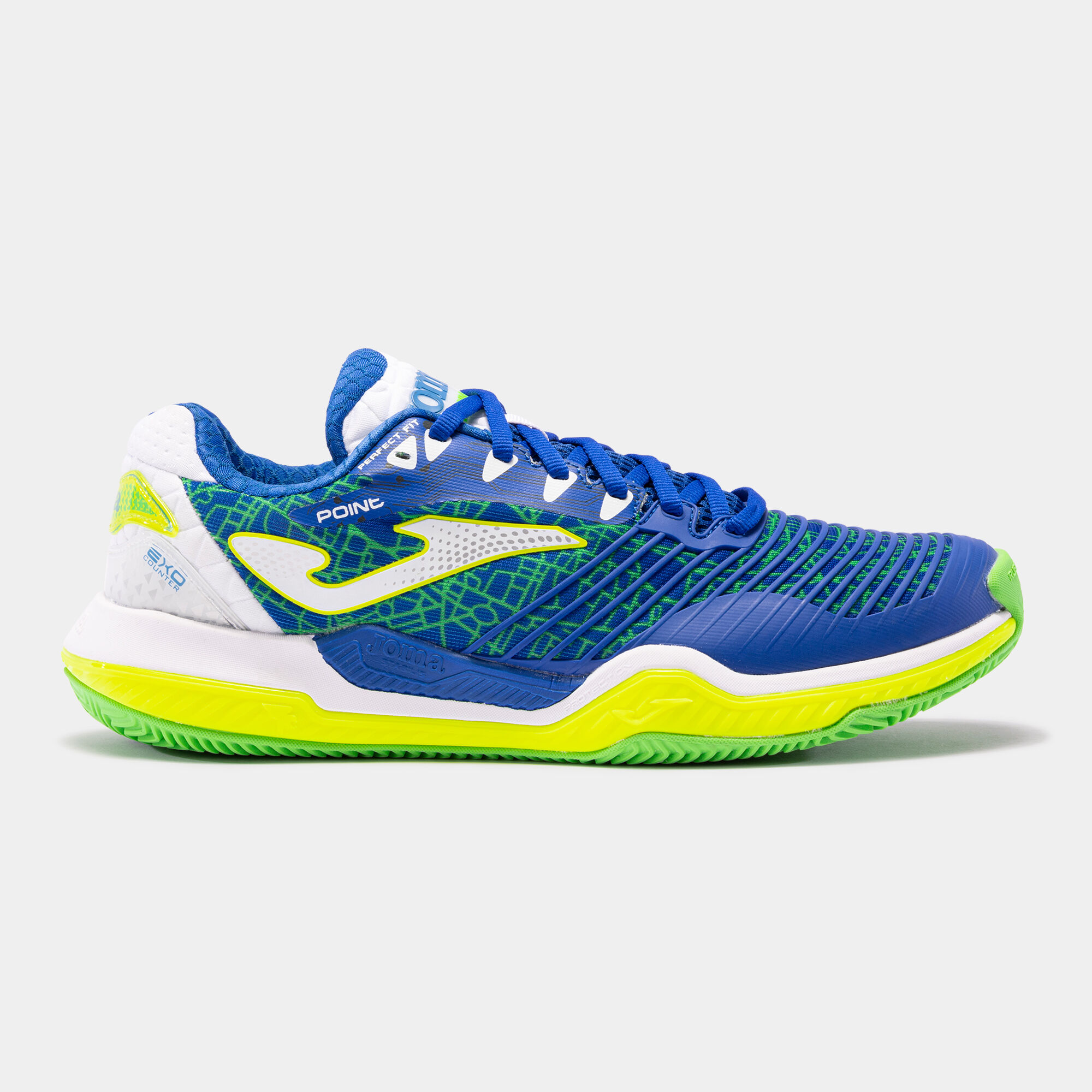 SHOES POINT 22 CLAY UNISEX ROYAL BLUE FLUORESCENT YELLOW