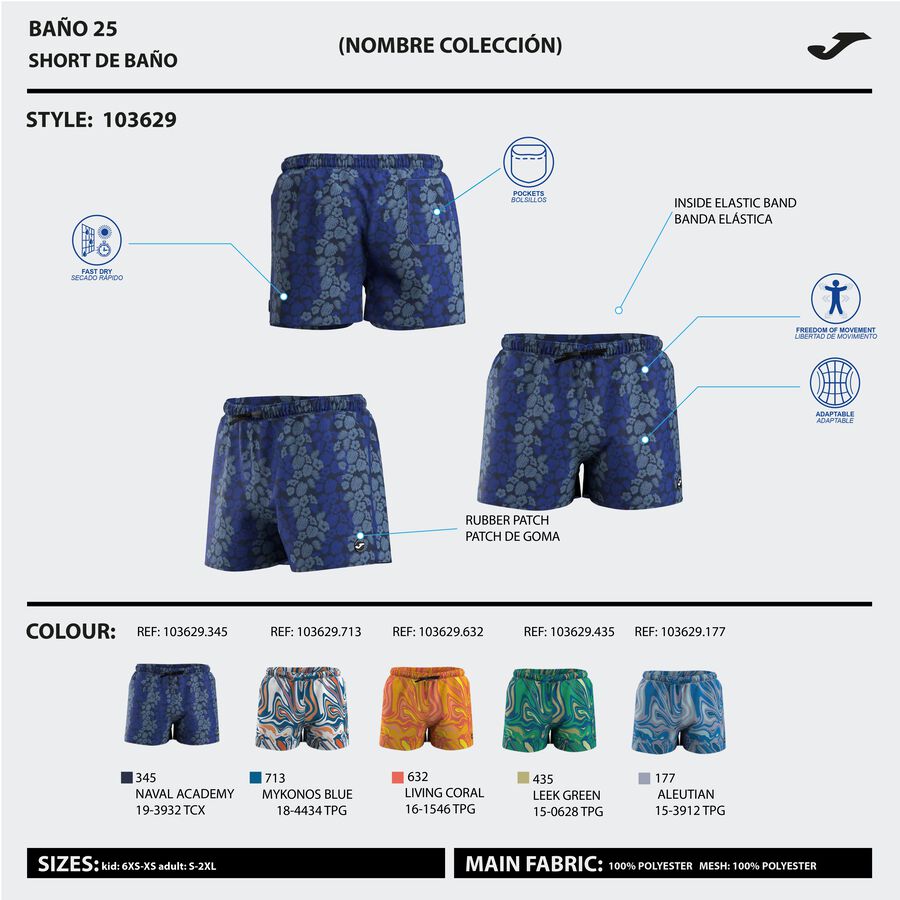 BERMUDA DE BA&Ntilde;O SANTA M&Oacute;NICA