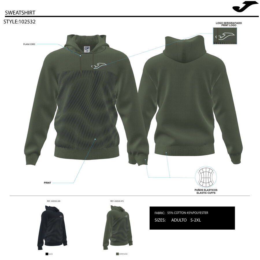 SUDADERA CON CAPUCHA URBAN STREET