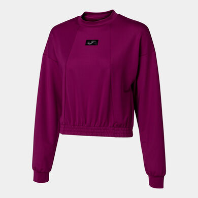 Sweatshirt woman California fuchsia