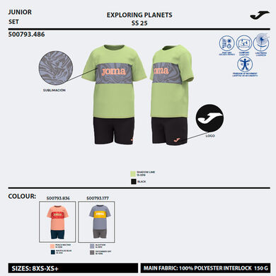 Ensemble junior Kids Camp orange bleu marine