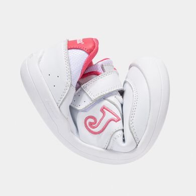 Pantofi sport casual Vela Jr 25 junior alb roz