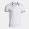 Kurzarm-poloshirt mann Combi Premium weiß marineblau