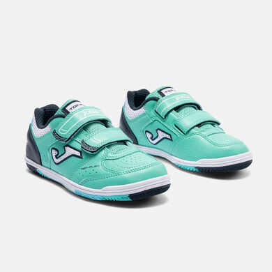 Zapatillas f&uacute;tbol sala Top Flex Jr 26 indoor junior turquesa