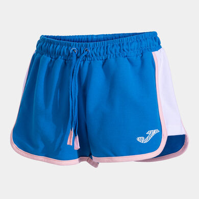 Short mujer Berry azul blanco