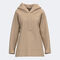 Hooded sweater woman Soft beige