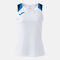 Canottiera donna Terra bianco blu royal