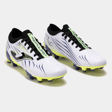 Botas fútbol Propulsion 25 terreno firme FG blanco