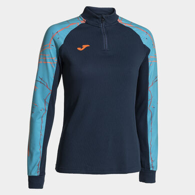 Sudadera mujer Elite IX marino turquesa
