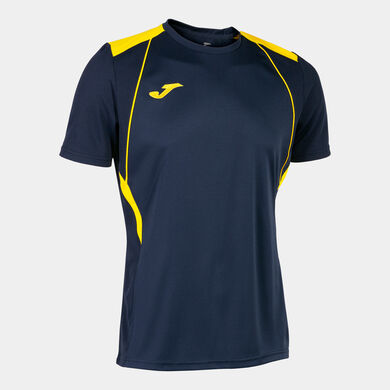 Kurzarmshirt mann Championship VII marineblau gelb