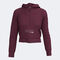 Hooded sweater woman Mimetic burgundy
