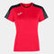 Camiseta manga corta mujer Academy III rojo negro