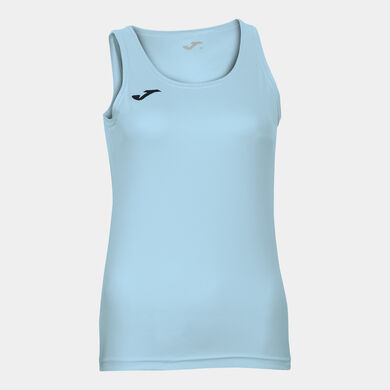 Camiseta sin mangas mujer Diana celeste