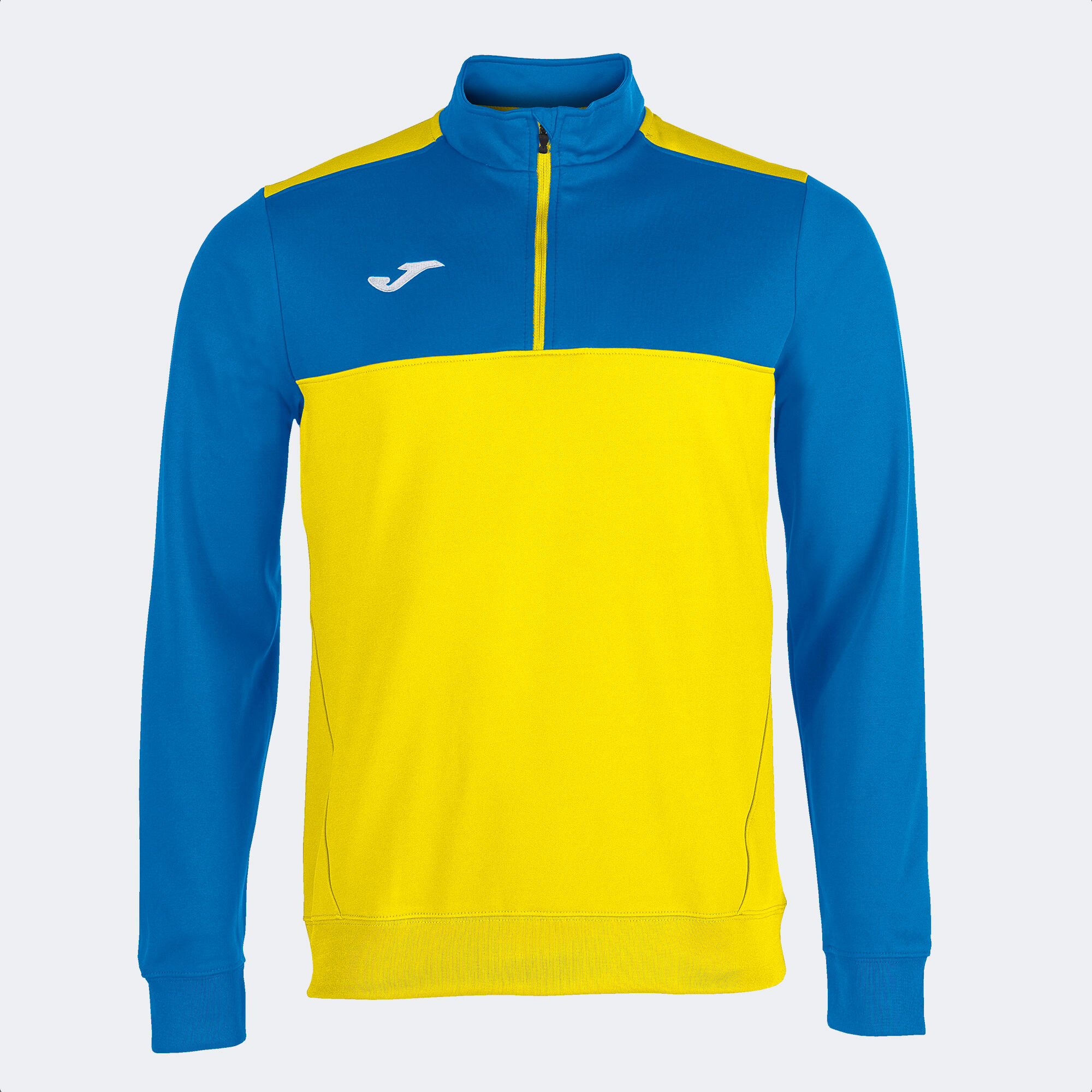 Sweatshirt mann Winner gelb königsblau