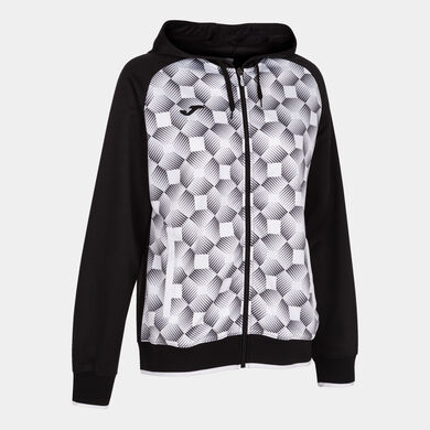 Hooded jacket woman Supernova III black white