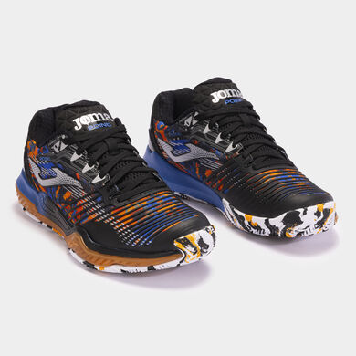 Zapatillas Point Men 24 clay hombre negro naranja