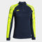 Sudadera mujer Elite IX marino amarillo flúor