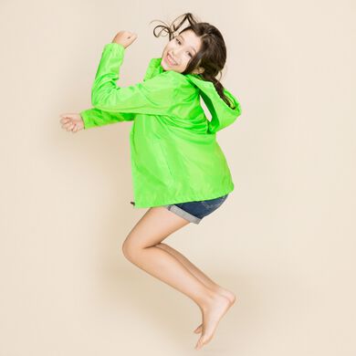 Antipioggia donna Galia verde fluorescente