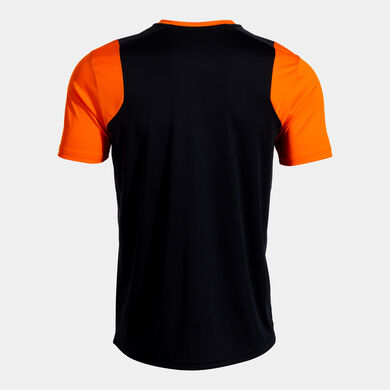 Kurzarmshirt mann Final Basket III schwarz orange
