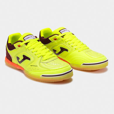 Zapatillas fútbol sala Top Flex 25 indoor amarillo flúor morado