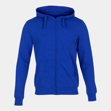 Hooded jacket man Jungle royal blue