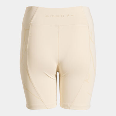 Leggings curtas mulher Breath bege