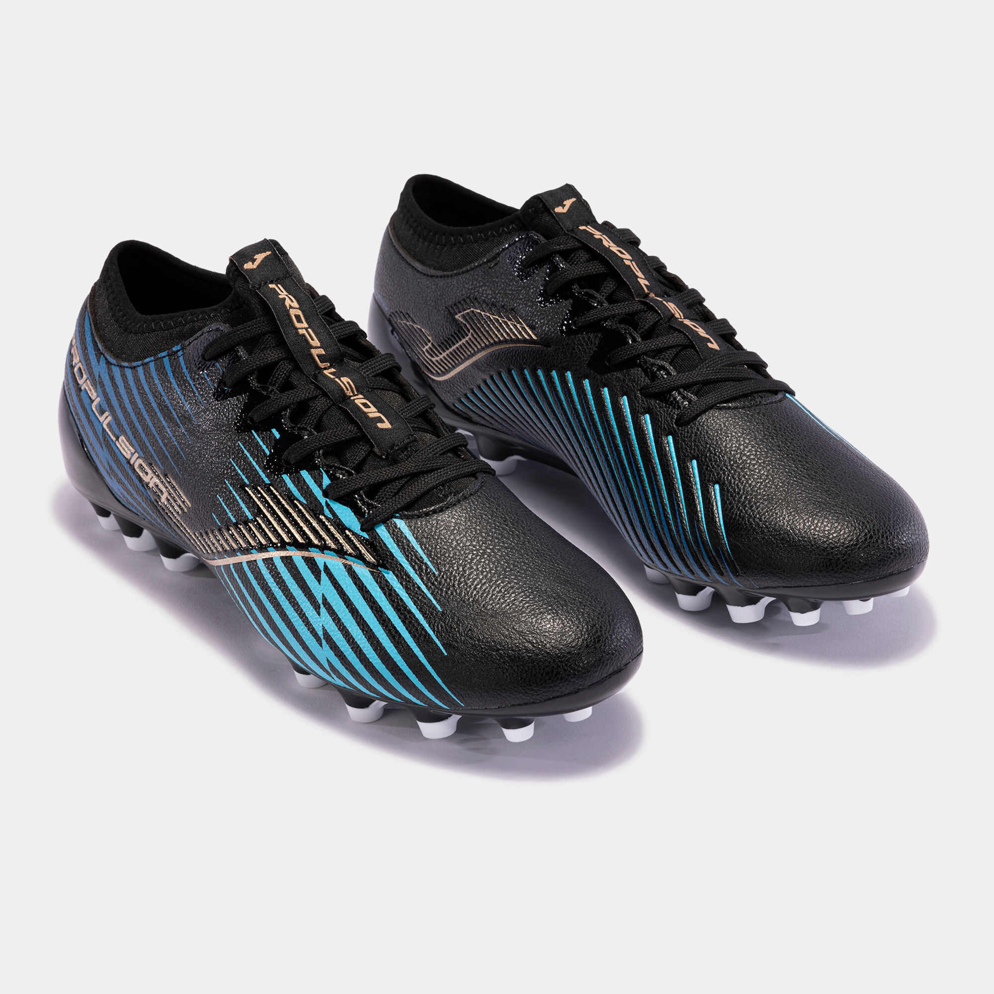 Buty piłkarskie Propulsion Cup 23 sztuczna trawa AG czarny niebieski