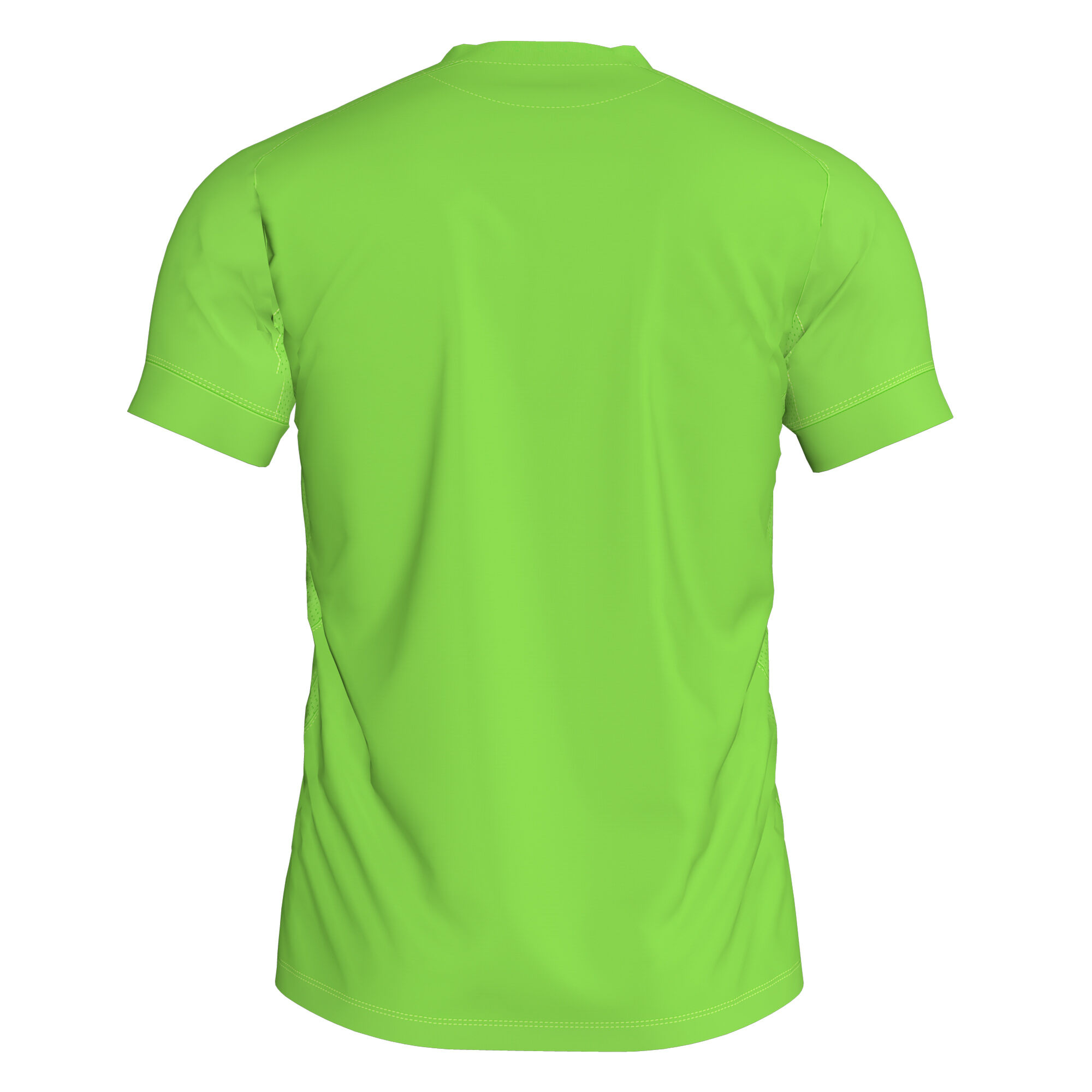 Shirt short sleeve man Olimpia fluorescent green royal blue