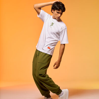 Camiseta manga corta hombre Step blanco