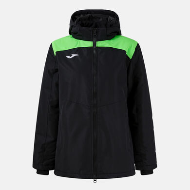Anorak mulher Trivor II preto verde fluorescente