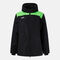 Anorak mulher Trivor II preto verde fluorescente