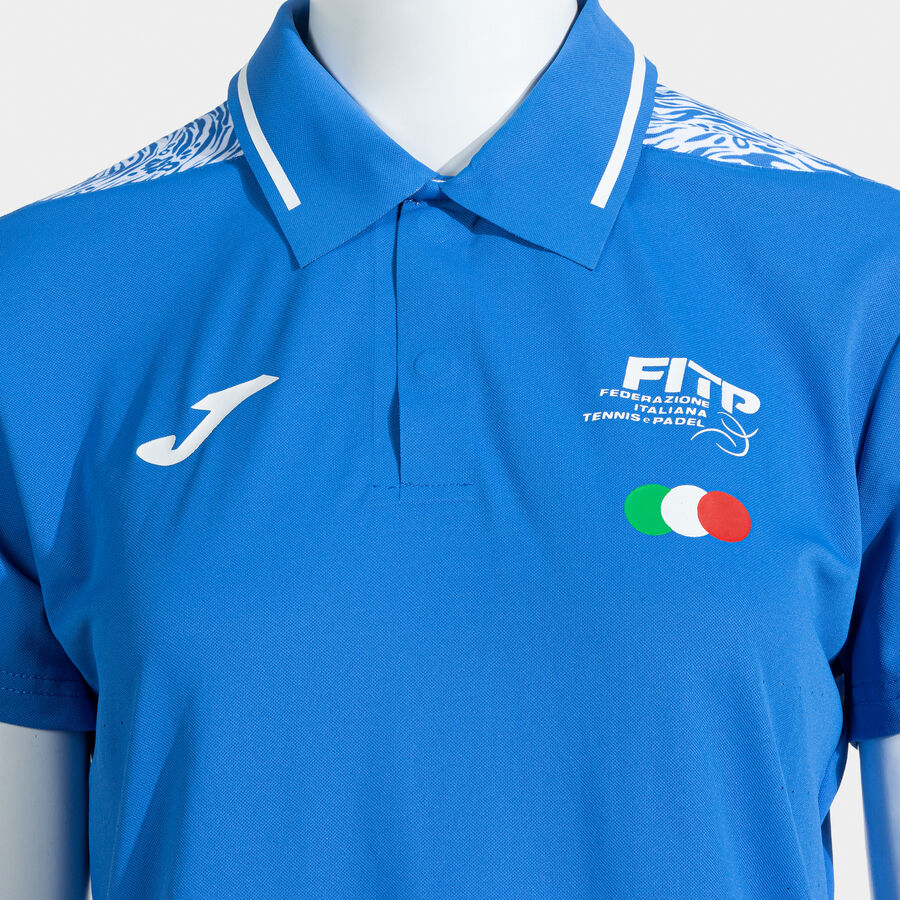 POLO MANGA CORTA MUJER COMP. OFI. FED. ITALIA TENIS Y PADEL