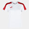 Camiseta manga corta mujer Academy III blanco rojo