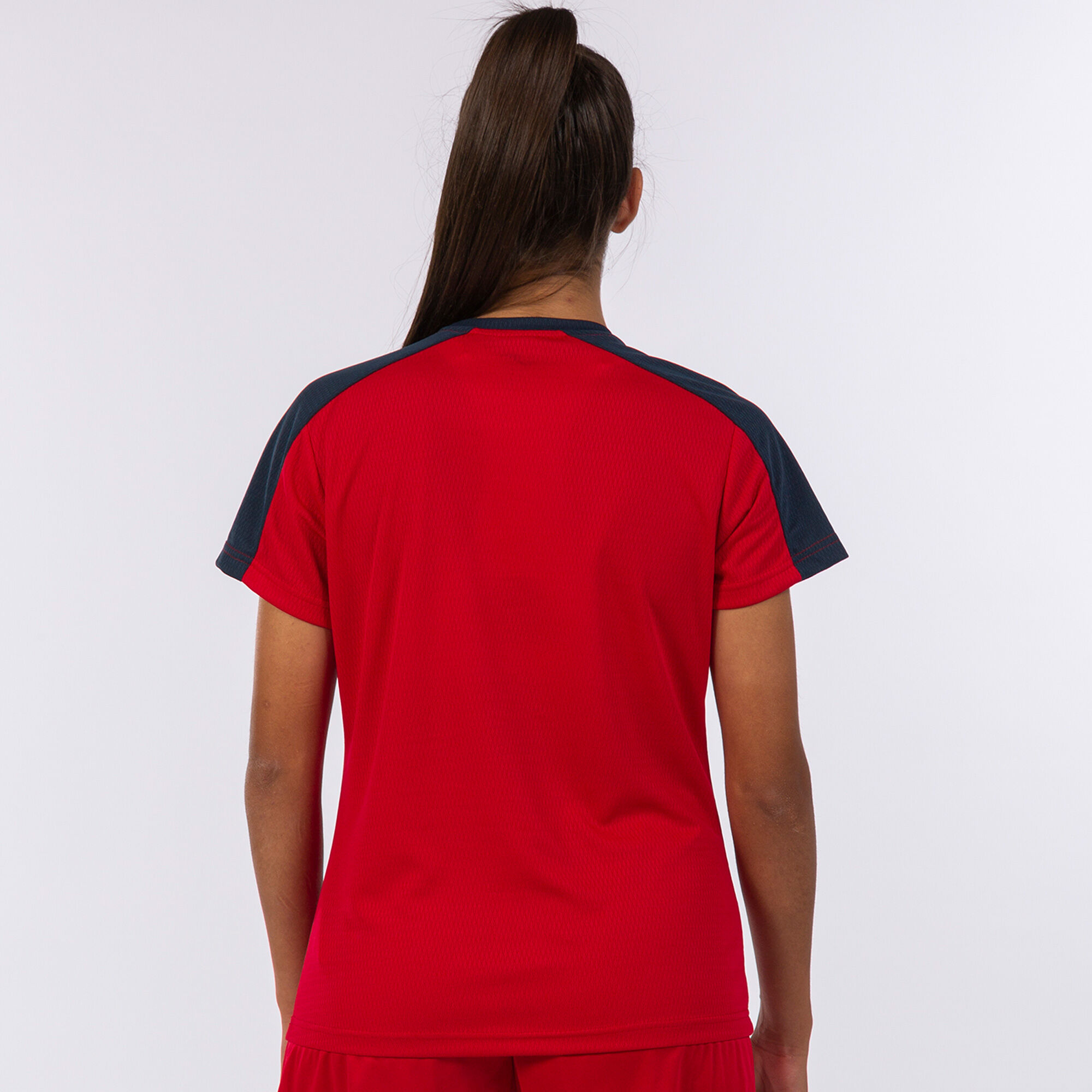 Camiseta manga corta mujer Eco Championship rojo marino