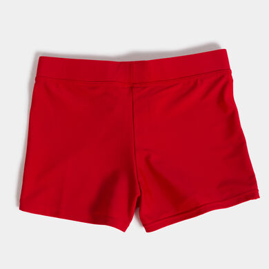 Maillot boxer homme Shark rouge blanc