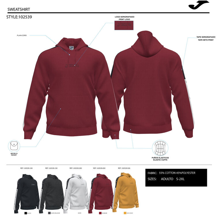SUDADERA CON CAPUCHA URBAN STREET